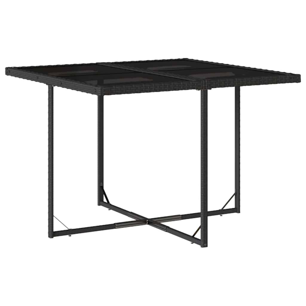 Ensemble à manger de jardin coussins 5 pcs | Mobilier d'extérieur Noir Résine tressée Maison Chic - Image 4