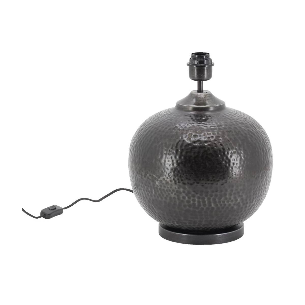 Aubry Gaspard - Pied de lampe en métal martelé - Image 1