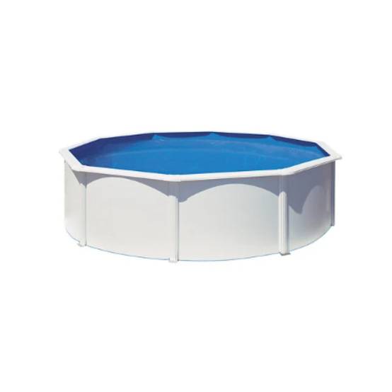 Gré - Piscine hors-sol acier ronde blanche Ø 4,80 m H 1,22 m – GRE - Image 3