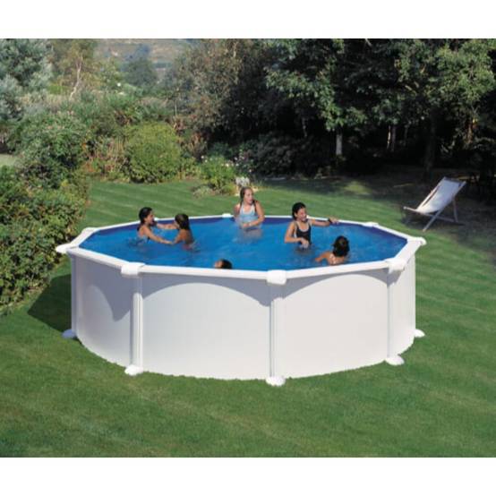 Gré - Piscine hors-sol acier blanc Ø 4,80 m H 1,32 m Atlantis - GRE - Image 1