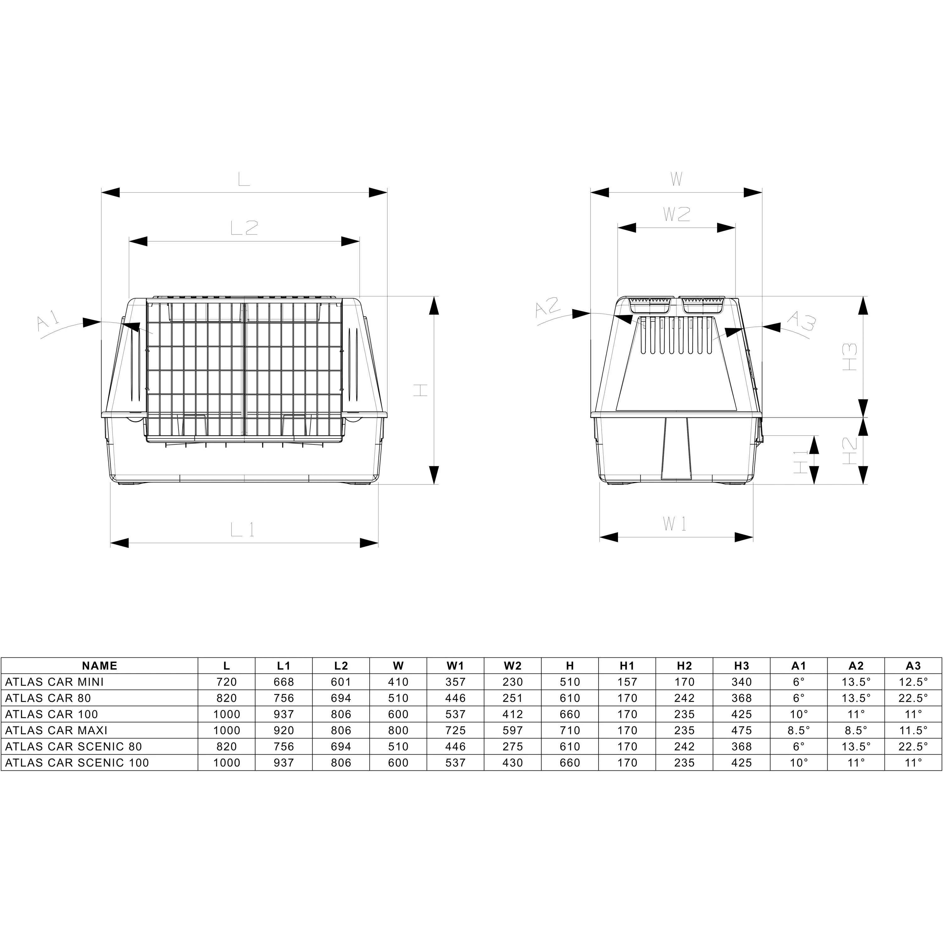 Ferplast - Panier de transport plastique gris – FERPLAST - Image 6