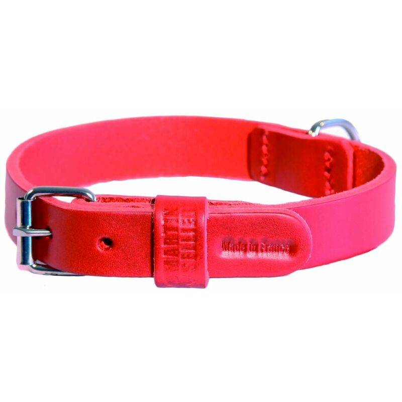 Smooz - Collier Bord Arrondi Cuir Rouge - MARTIN SELLIER - Image 2