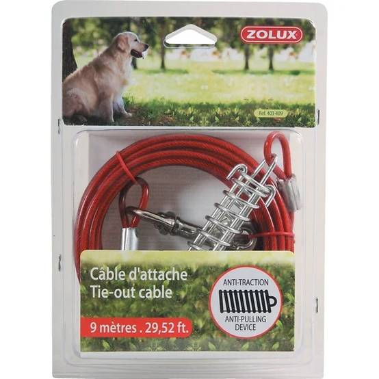 Zolux - Câble de Sécurité avec Ressort Pour Chien - PROTECT DOG