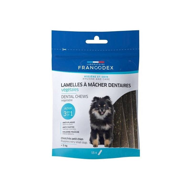 Francodex - LAMELLES A MACHER DENTAIRES POUR TRES PETIT CHIEN - Image 1
