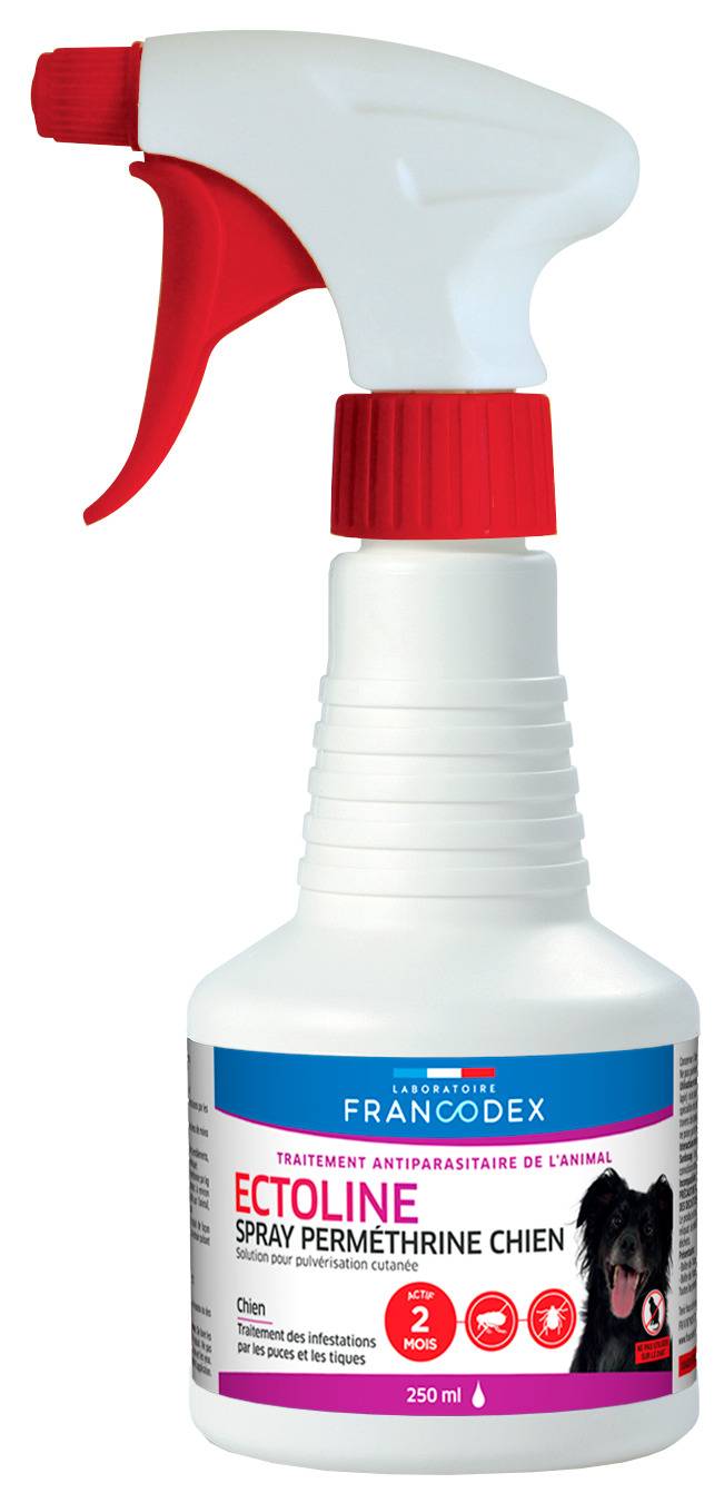Francodex - ECTOLINE SPRAY CHIEN - Solution pour pulvérisation cutanée 250ml