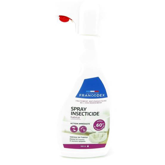 Francodex - Spray insecticide habitat flacon 500 ml traitement antiparasitaire de l'environnement - FRANCODEX - Image 4