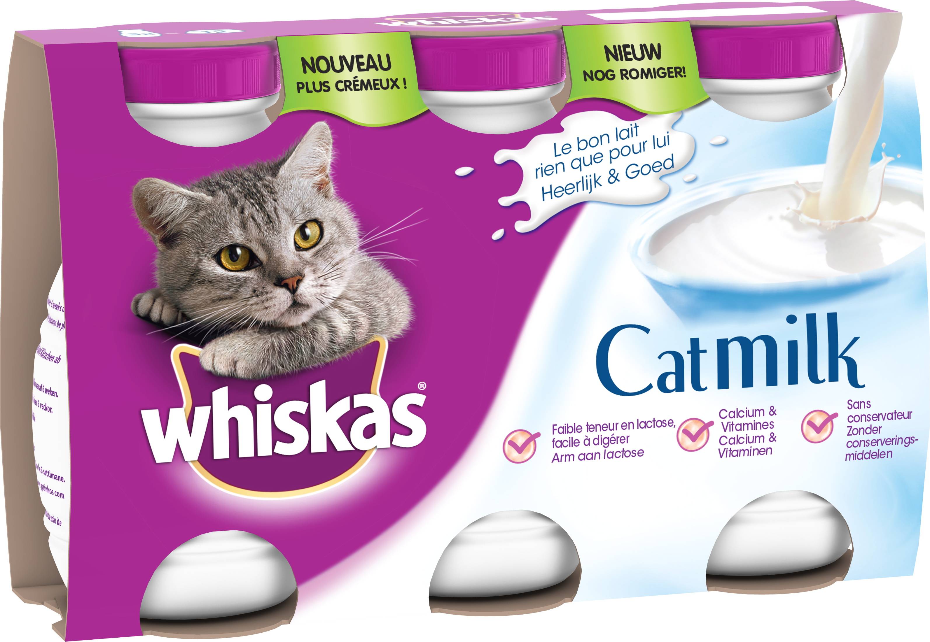 Whiskas - Lait pour chat adultes et junior Catmilk – WHISKAS