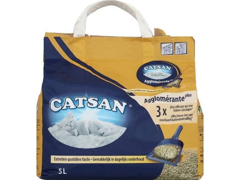 Litière pour chats minérale agglomérante 5 L - CATSAN