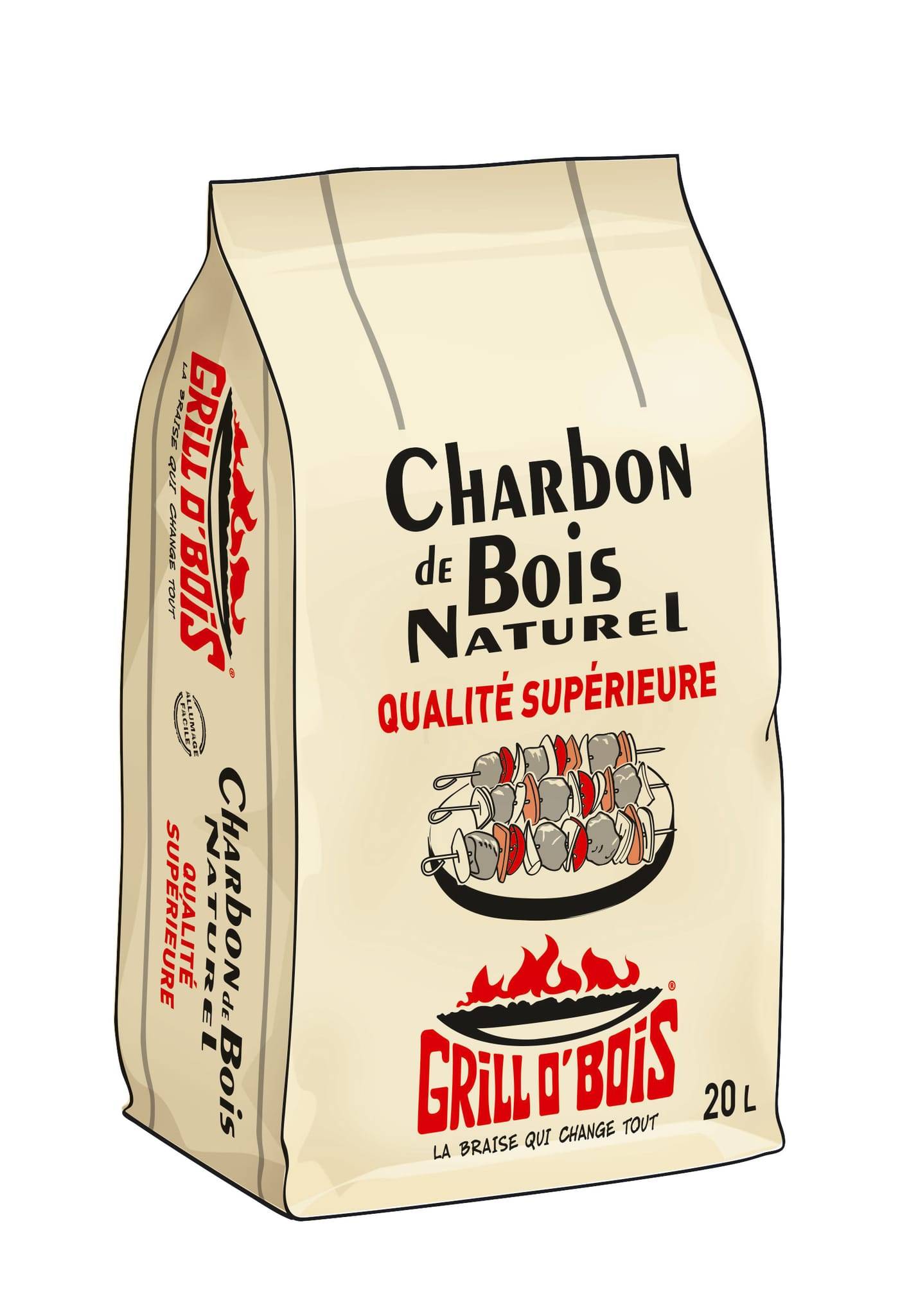 Grill O'Bois - Charbon de bois 20 Litres GRILL O