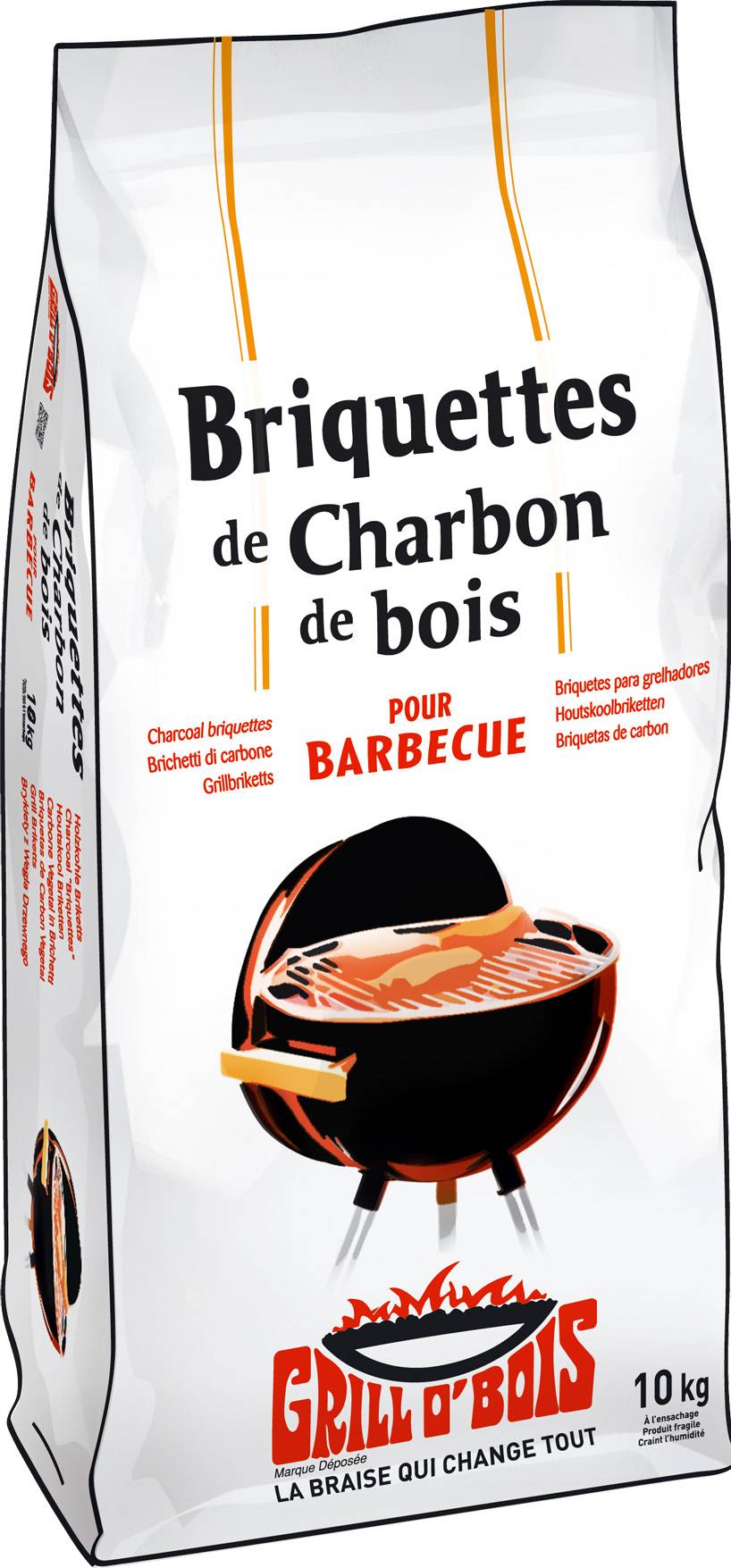 Grill O'Bois - Briquette de charbon de bois - GRILL O'BOIS