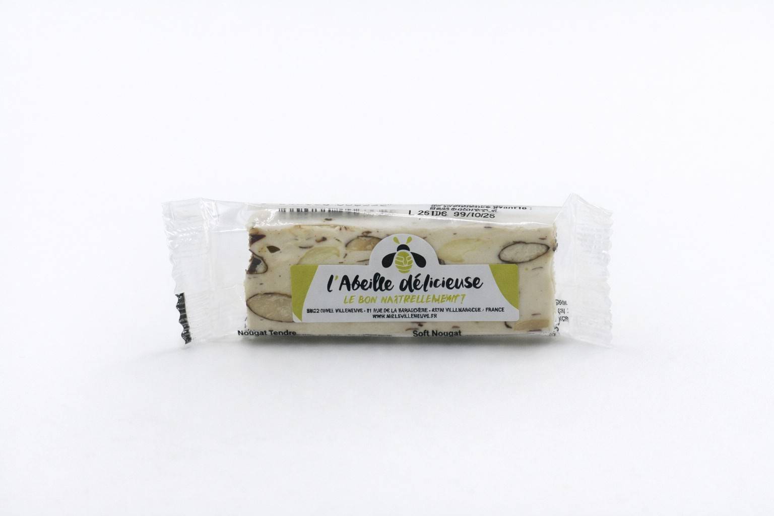 L'Abeille Délicieuse - Nougat amandes miel 30 g - L'Abeille Délicieuse - Image 1