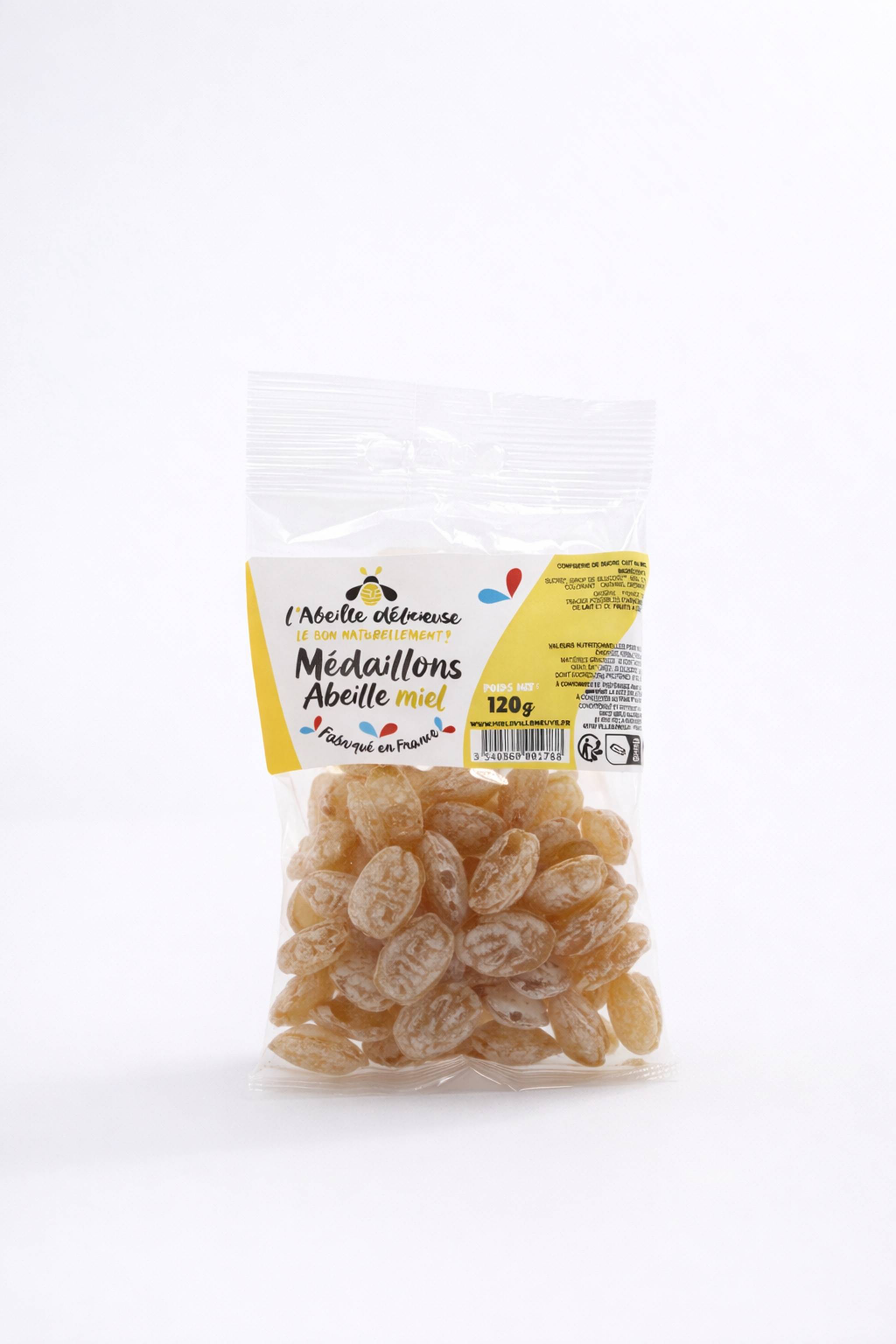L'Abeille Délicieuse - Médaillons abeille miel 120 g - L'Abeille Délicieuse