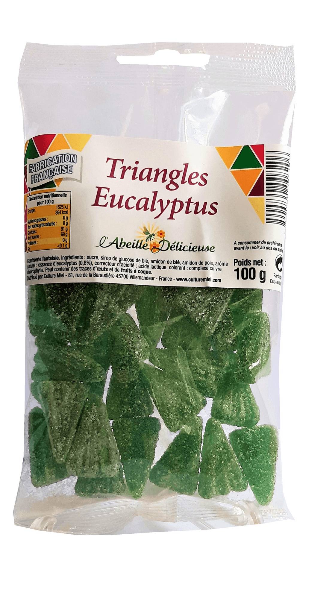 Abeille délicieuse - Abeille Délicieuse - Triangles Eucalyptus 100 g - Image 1