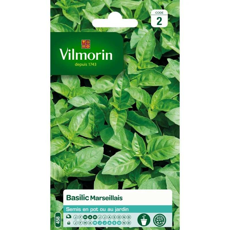 Vilmorin - Basilic marseillais série 2 sachet graines 1 g - Vilmorin - Image 1
