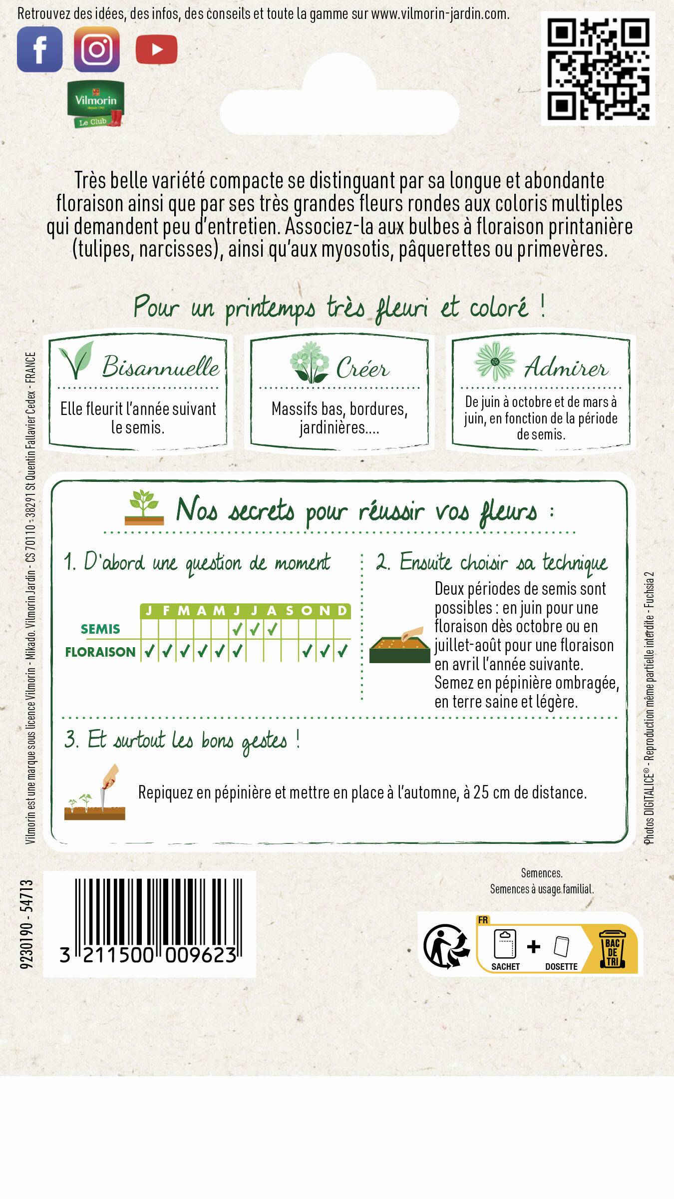 Vilmorin - Graines de pensée super géante - VILMORIN - Image 2