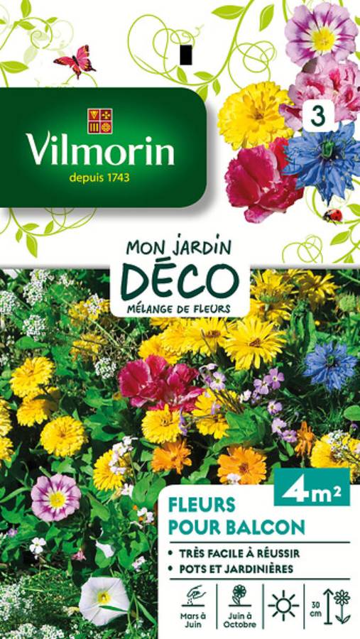 Vilmorin - Fleurs annuelles pour balcons série 3 sachet graines 5 g - Vilmorin - Image 7
