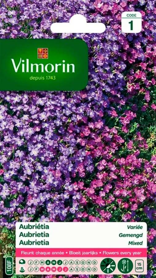 Vilmorin - Aubriétia varie série 1 sachet graines 0,3 g - Vilmorin - Image 2
