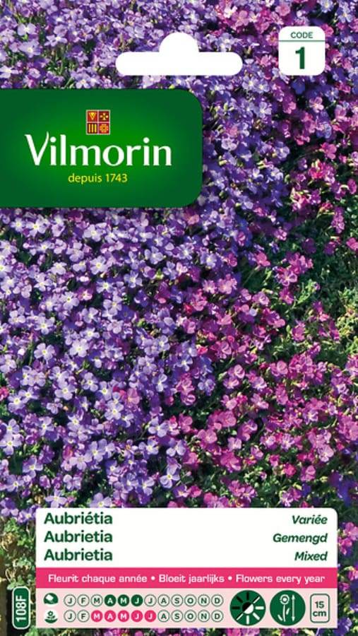 Vilmorin - Aubriétia varie série 1 sachet graines 0,3 g - Vilmorin - Image 3