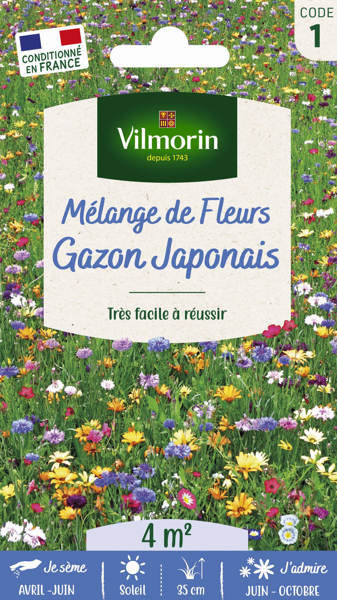 Vilmorin - Gazon japonais série 1 sachet graines 4 g - Vilmorin - Image 2