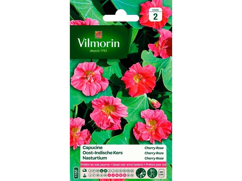Vilmorin - Capucine Cherry Rose serie 2 sachet graines 5 g - Vilmorin - Image 3