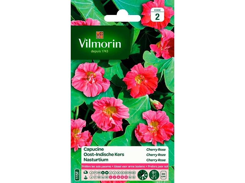 Vilmorin - Capucine Cherry Rose serie 2 sachet graines 5 g - Vilmorin - Image 5