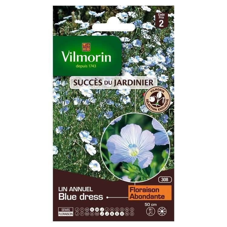 Vilmorin - Lin Annuel Blue Dress    serie 2 sachet graines 3 g - Vilmorin - Image 5