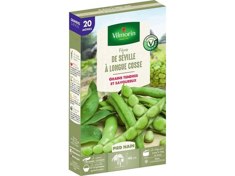 Vilmorin - Fève de Séville a longue cosse série20m sachet graines 242 g - Vilmorin - Image 2