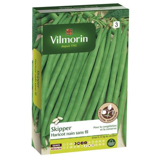 Vilmorin - Haricot Skipper création série 3 recommande pour congélation sachet graines 200 g - Vilmorin - Image 1