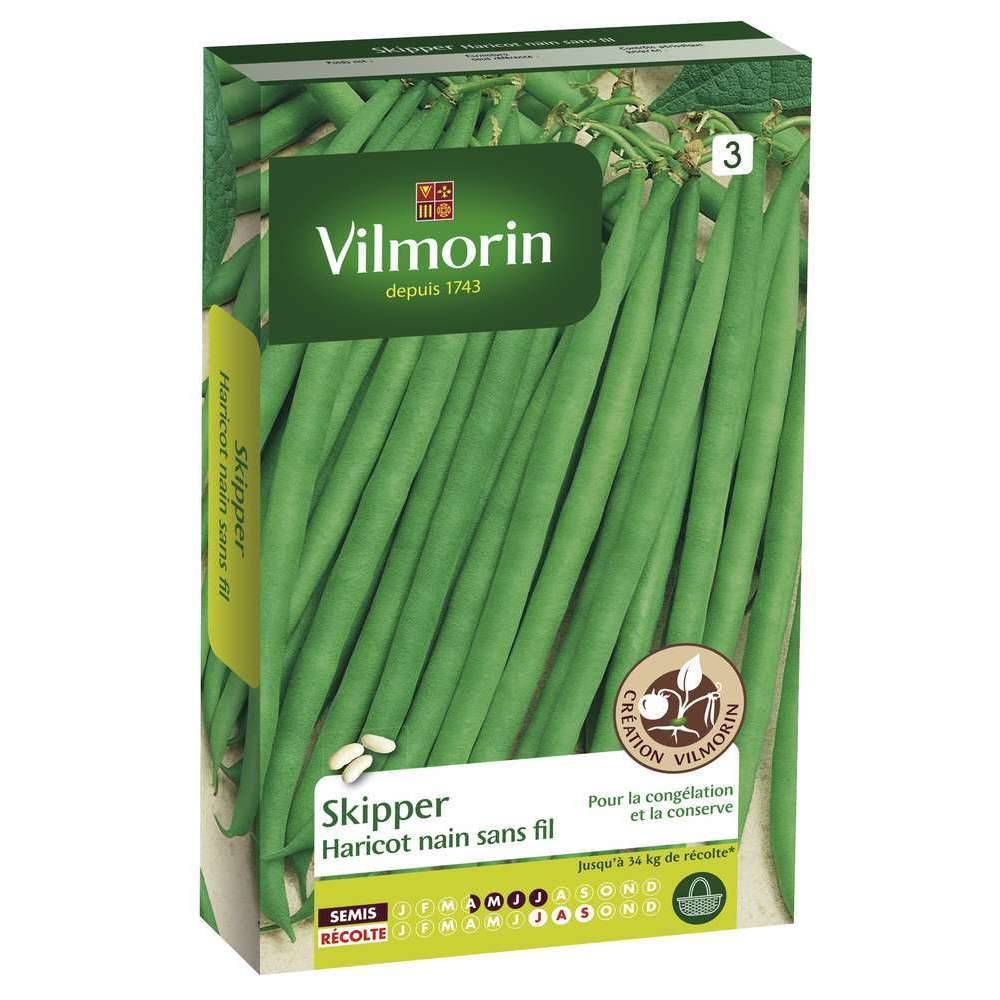 Vilmorin - Haricot Skipper création série 3 recommande pour congélation sachet graines 200 g - Vilmorin - Image 1