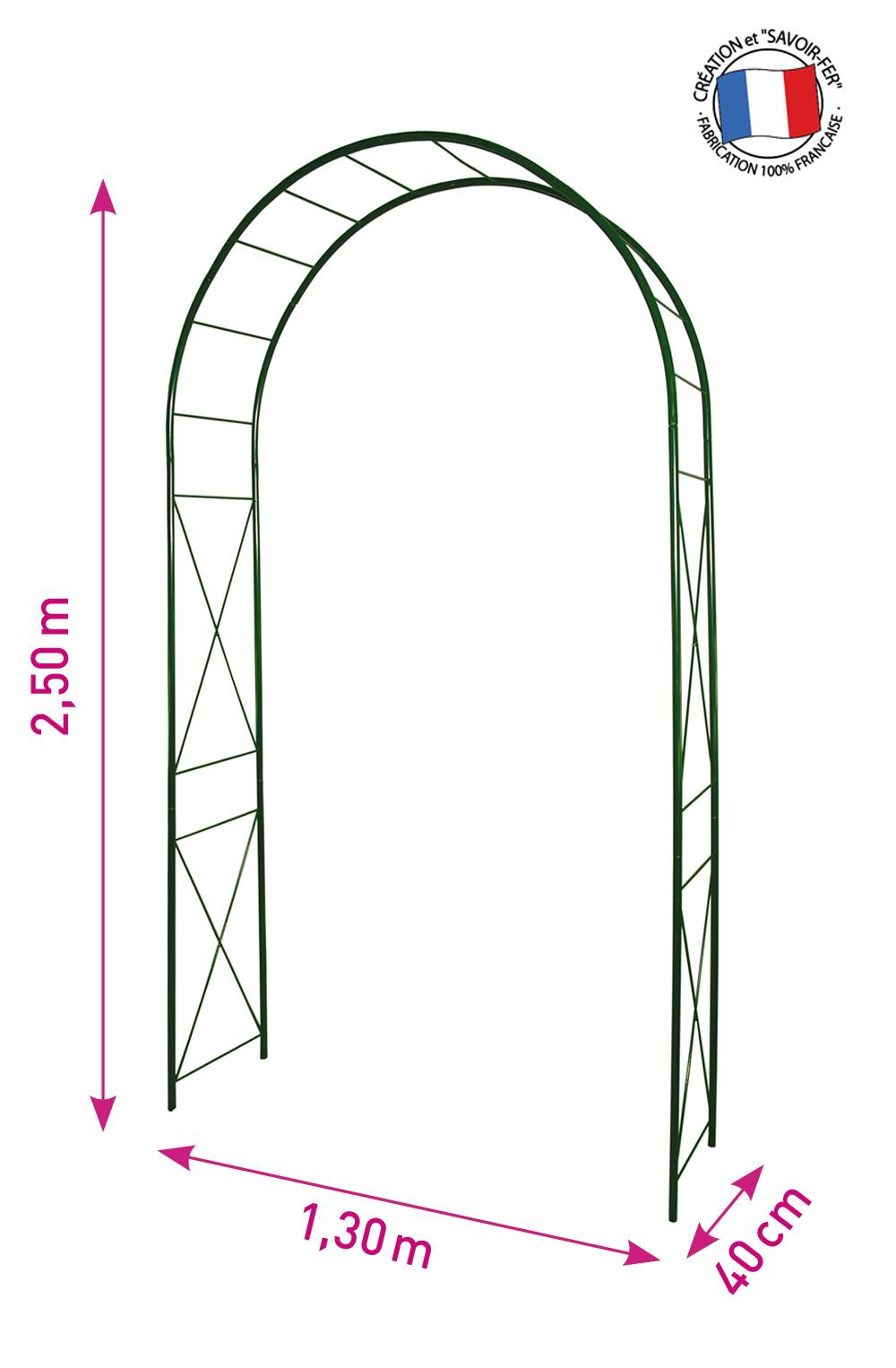 Louis Moulin - Arche de Jardin Acier Époxy - LOUIS MOULIN - Image 2