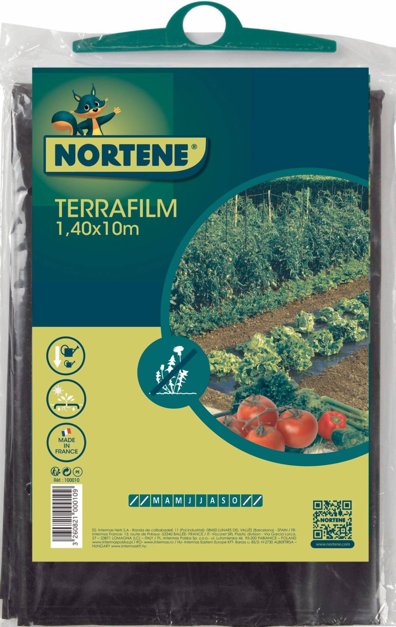 Nortène - TERRAFILM Film paillage toutes cultures 35 microns noir 1,40x10m - Image 2