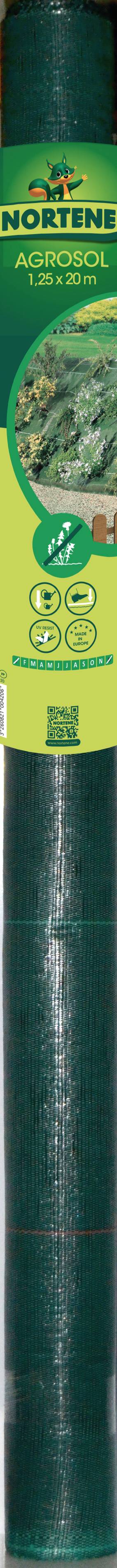 Nortène - Toile de paillage Polypropylène Vert 1,25 x 20 m – AGROSOL - Image 2
