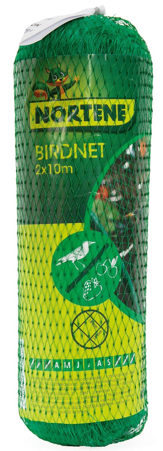 Nortène - BIRDNET Filet de protection oiseaux PE vert 2x10m - Image 2