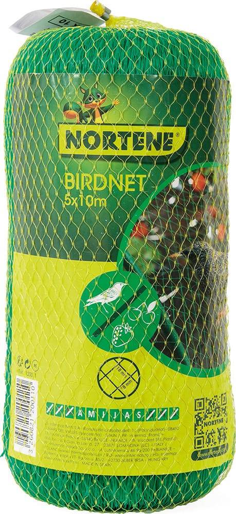 Nortène - BIRDNET Filet de protection oiseaux PE vert 5x10m - Image 1