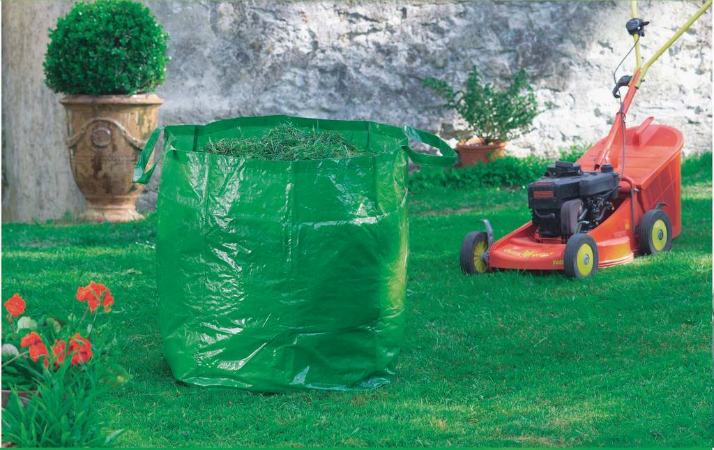 Nortène - GREENBAG  Sac déchets verts réutilisable avec poignéesVert 180L - Image 1
