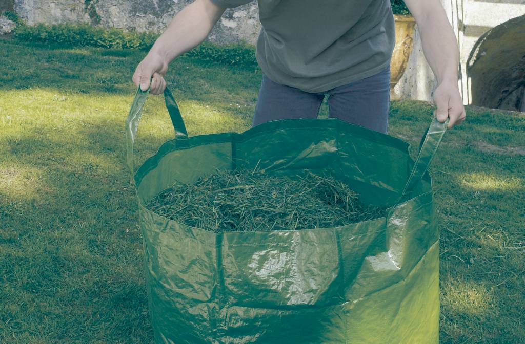 Nortène - GREENBAG  Sac déchets verts réutilisable avec poignéesVert 180L - Image 3