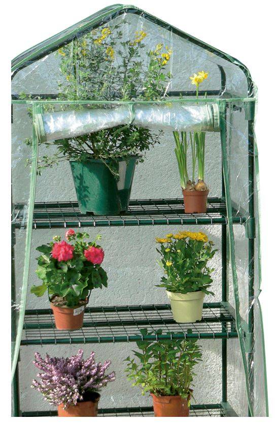 Nortène - Serre de balcon acier peinture époxy verte 0.70x0.50x1.25m NORTENE - Image 4