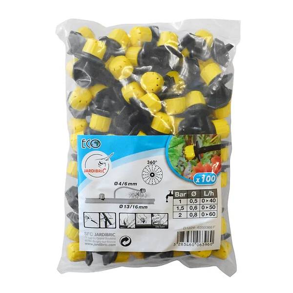 Jardibric - Goutteurs réglables plastique 0 à 40 L/h 100 pièces – JARDIBRIC - Image 2