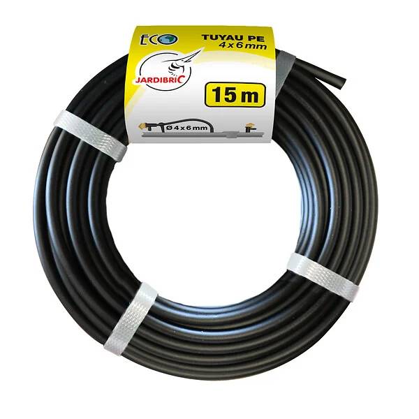 Jardibric - Tuyau microconduit Polyéthylène Noir Ø 4x6 mm L 15 m - JARDIBRIC - Image 6