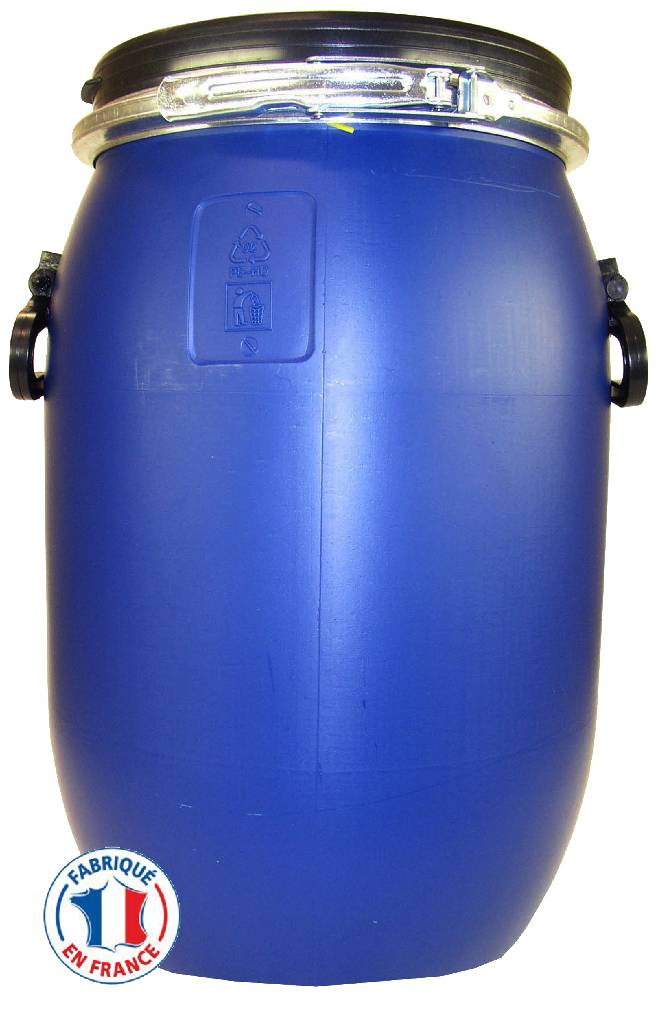 Belli - Belli - Fût bleu ouverture totale avec couvercle et poignées 30 L - Image 1