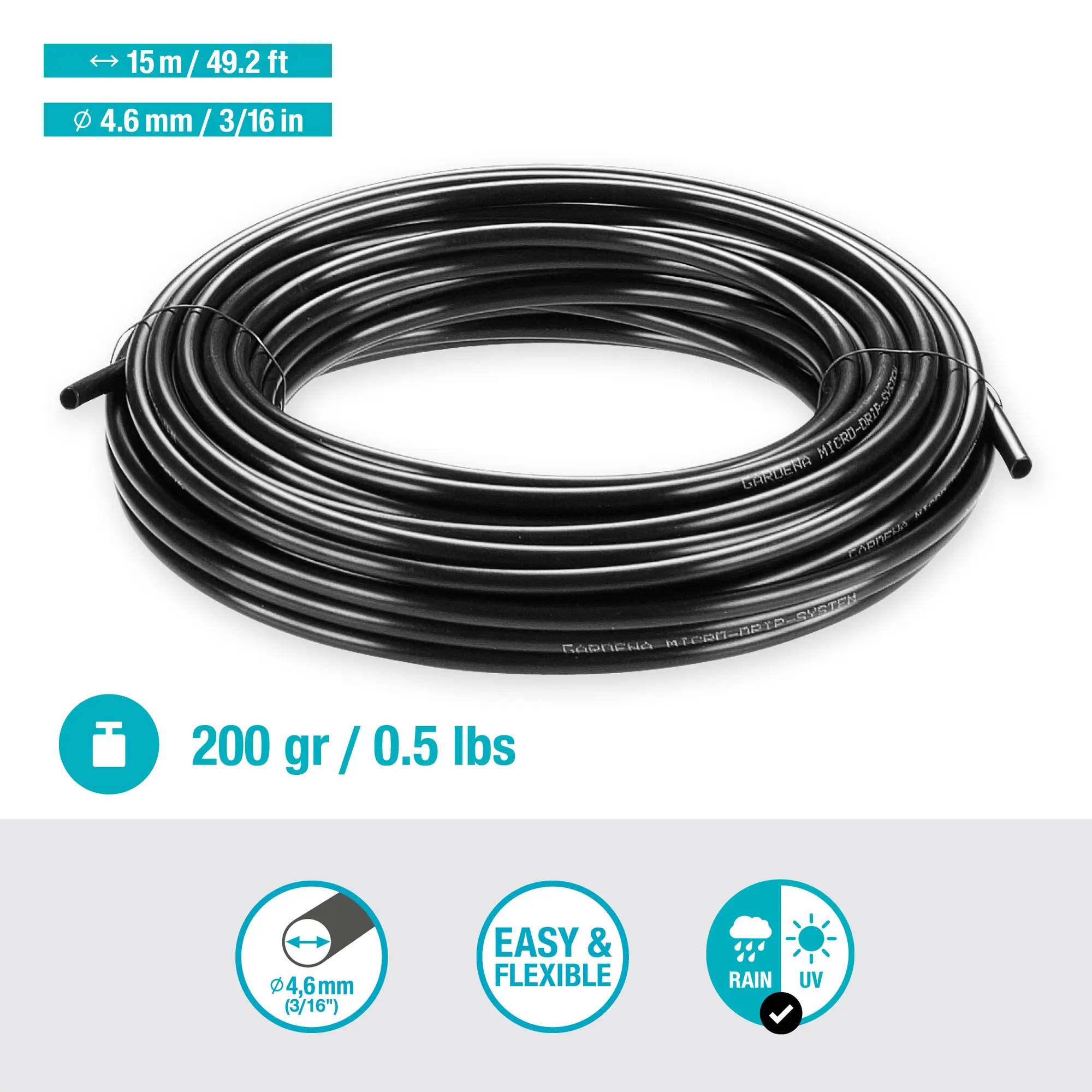 Gardena - Tuyau Micro-Drip polyéthylène Ø 4,6 mm L 15 m – Gardena - Image 2