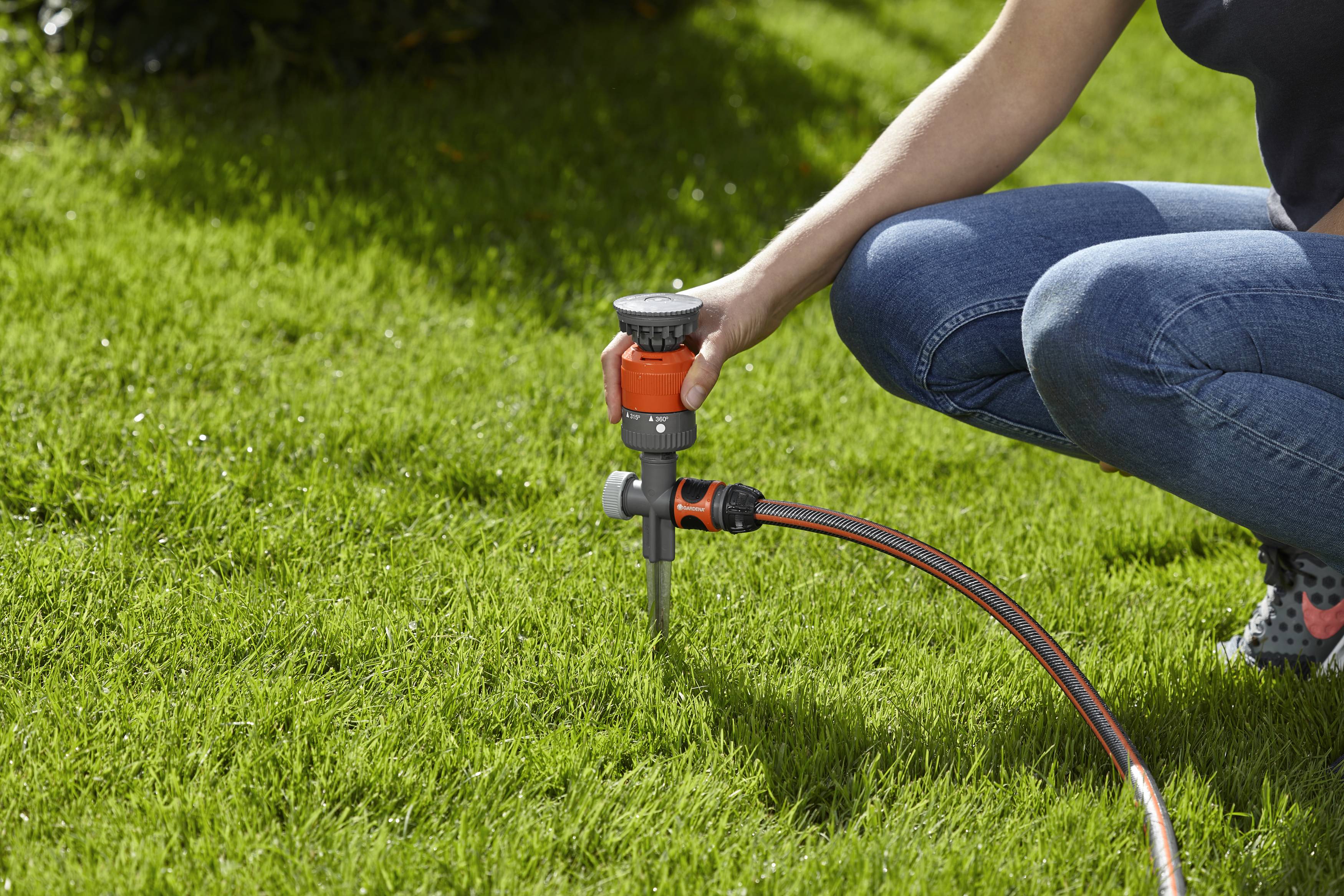 Gardena - Arroseur circulaire sur pic Turbine Vario Comfort max. 225 m² - Gardena - Image 4