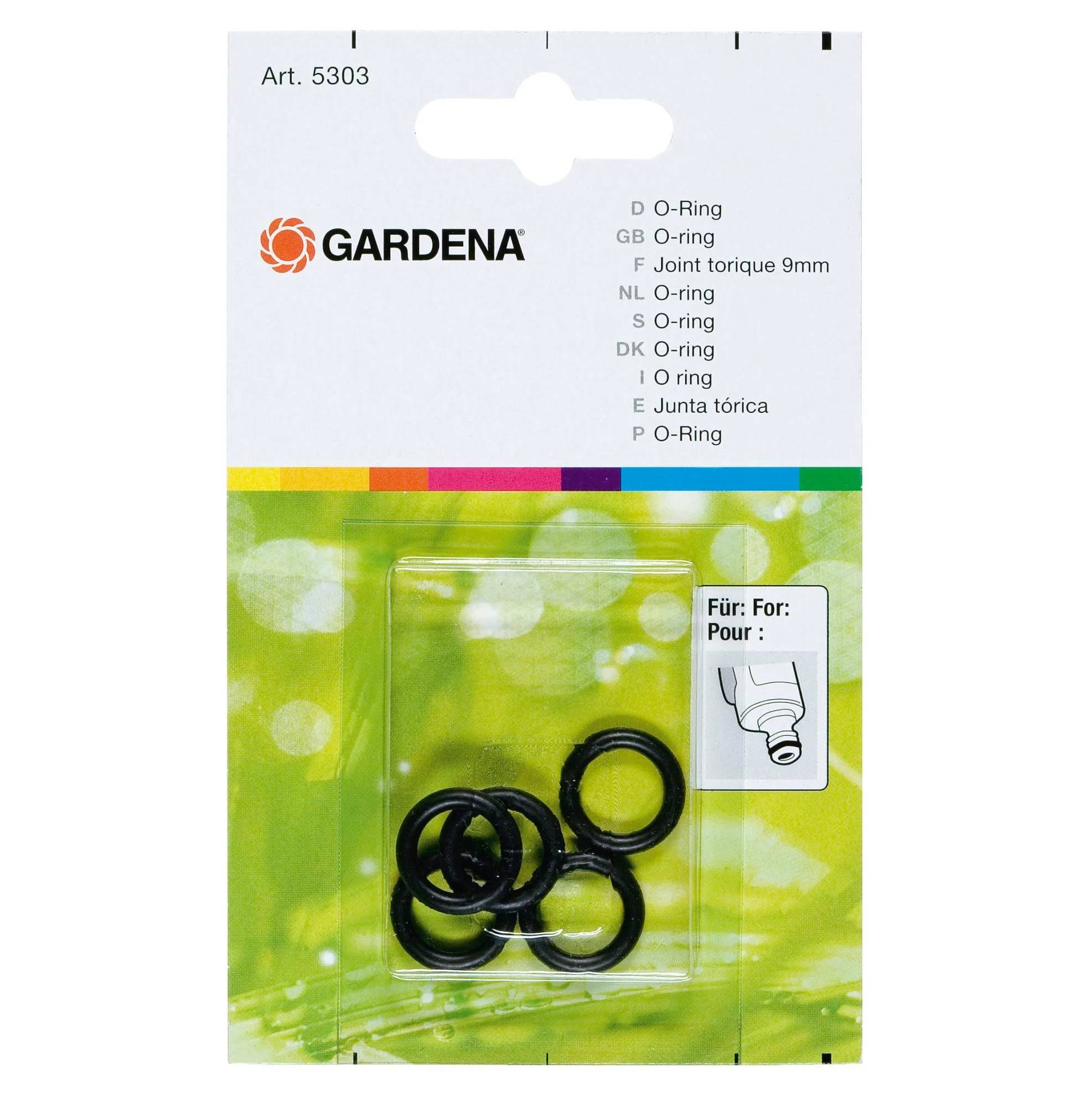 Gardena - Joint torique 9 mm lot 5 pièces - Gardena - Image 2
