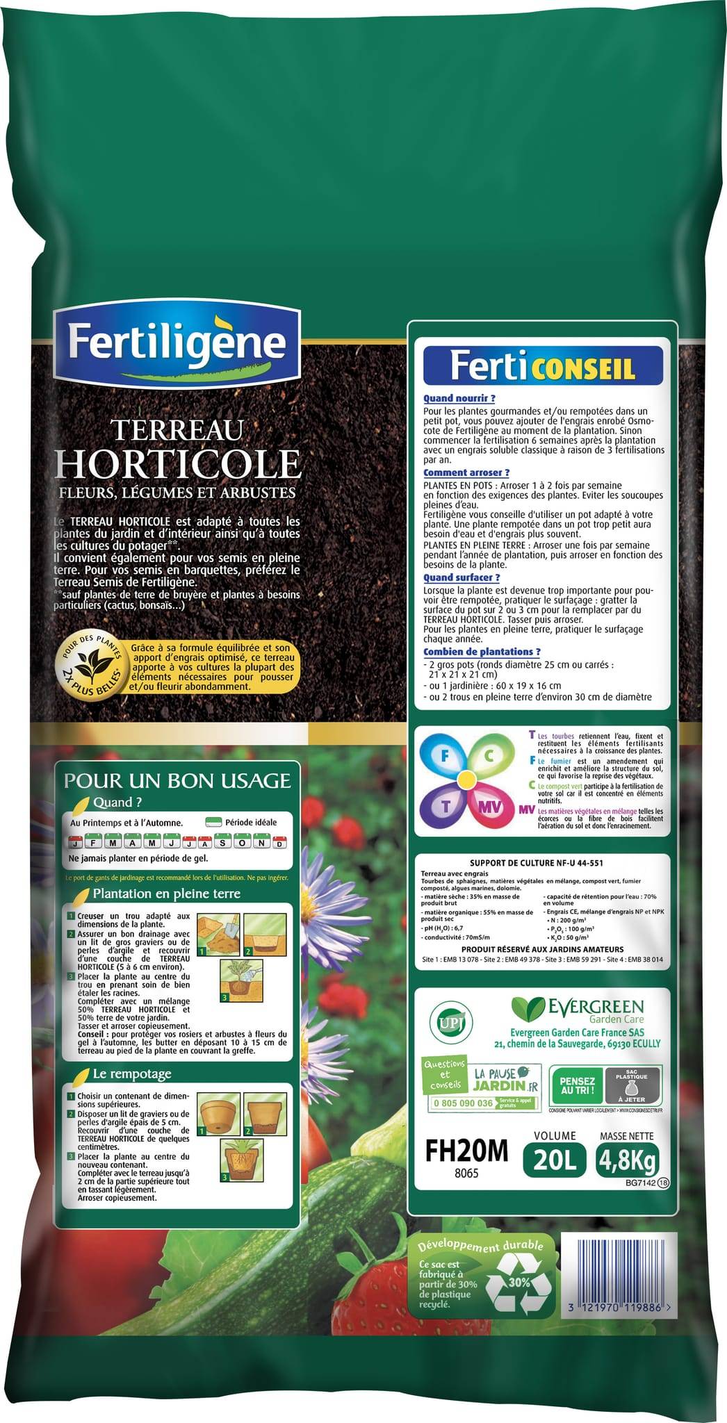 Fertiligène - Terreau horticole - SCOTTS FRANCE SAS - Image 2