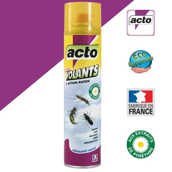 Tous insectes volants aérosol 400 ml - ACTO - Image 2
