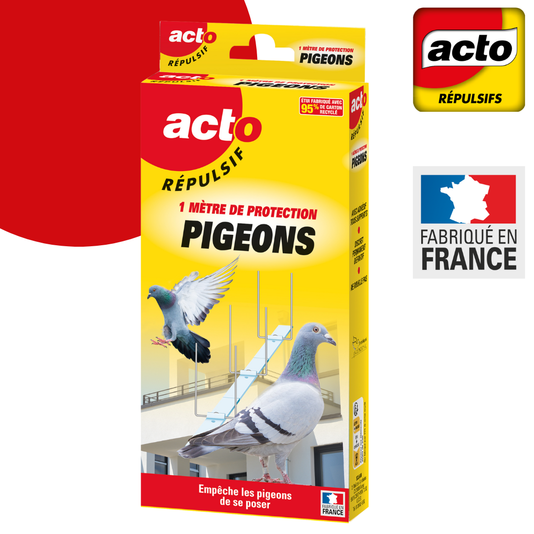 Pigeons etui 6 bandes 15 cm répulsif - RETRO - Image 1