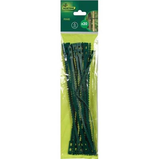 Nortène - Liens plastique jardin vert 35 cm lot de 20 NORTENE - Image 1
