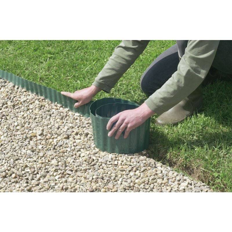 Nortene - Bordure à gazon Greenborder PET vert 30 cm x 9 m - NORTENE - Image 5