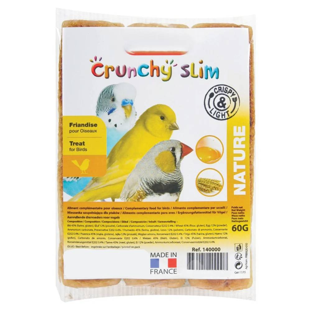 Friandises pour oiseaux Crunchy Slim 3x20g – ZOLUX - Image 3