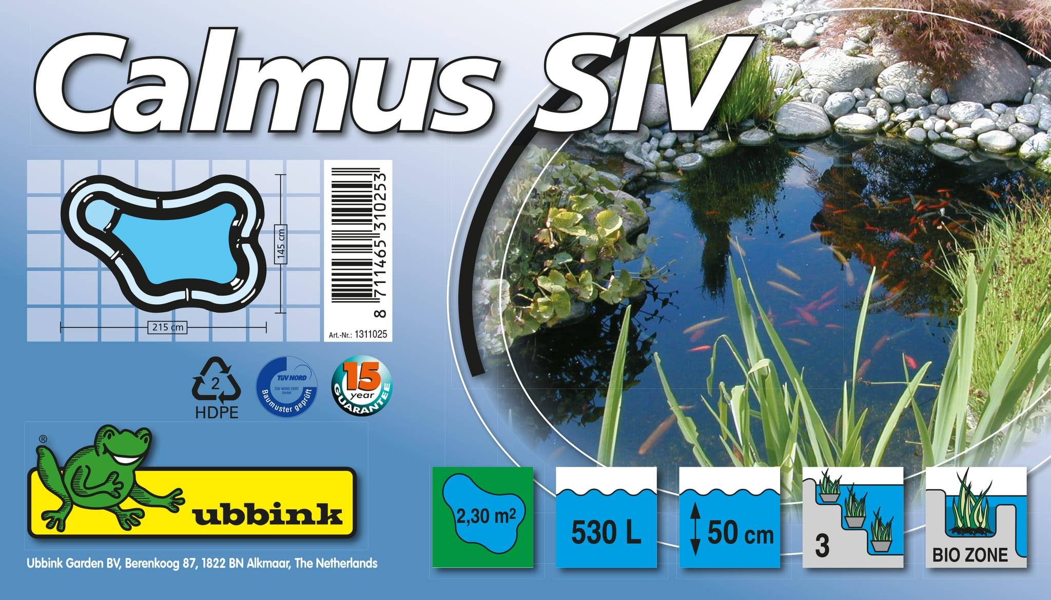 Ubbink - Bassin de jardin préformé Calmus SIV 530 L - Ubbink - Image 3